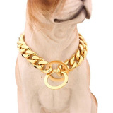 Collar De Cadena De Perro Pitbull De 15 Mm De Acero Inoxidab