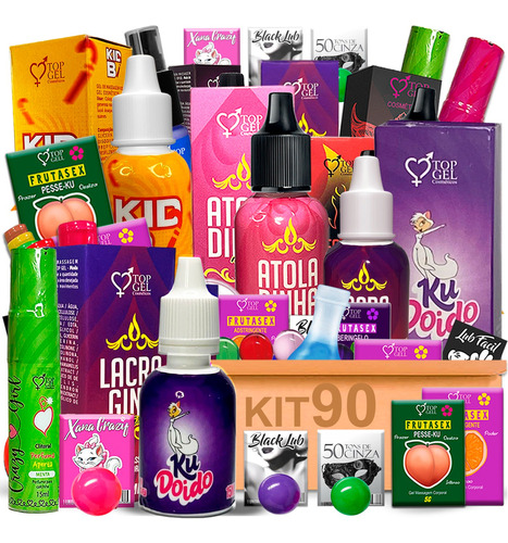 Lubrificante Kit 90 Tipo Volumao  Ku Loko Gel Sexual  Top