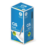 Caneta Esferografica Cis Scrit 0,7 Mm Preto Cx C/50 Cor Do Exterior Transparente