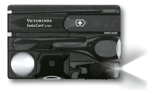 Swisscard Lite Victorinox Color Negro Translucido