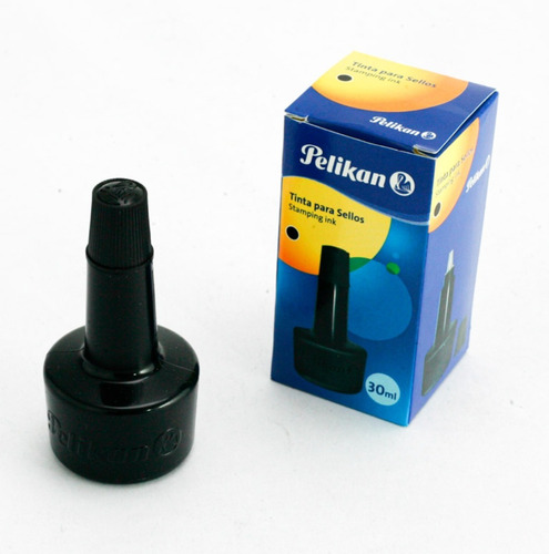 Tinta Para Sellos 30 Ml Pelikan Negro X5 Und