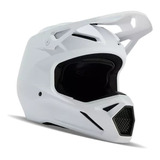 Casco Para Moto Fox V1 Solid Blanco Mate