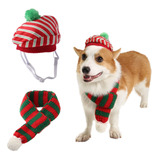 Sombrero De Disfraz De Navidad Con Bufanda Para Gatos Y Perr