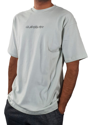 Remera Quiksilver Lifestyle Hombre Off Grid Gris Claro Blw