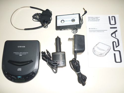 Discman Reproductor De Cd Craig Jc6131ak. Usado