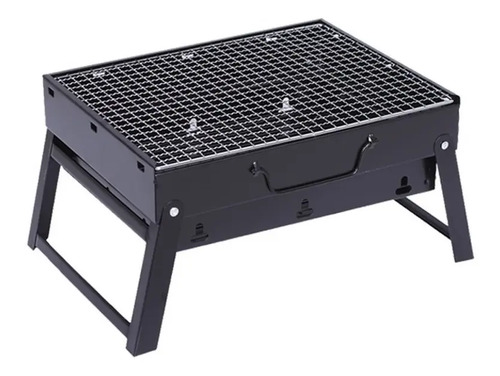 Mini Parrilla De Carbón Portátil Plegable Acero Inoxidable