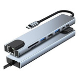 Hub Usb - Usb C Hub Type-c 3.1 To 4k Hdmi-compatible Rj45 Us