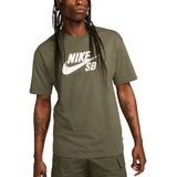 Camiseta Nike Action Sports Tee Logo Hbr-verde Militar