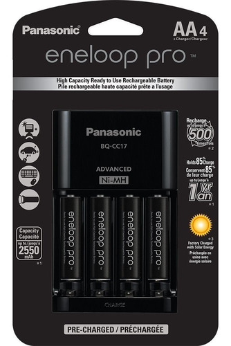 Baterias Eneloop Pro De Panasonic Sanyo 4aa+cargador. Japan
