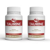 Kit 2 Taurine 60 Cápsulas 550mg L-taurina Vitafor