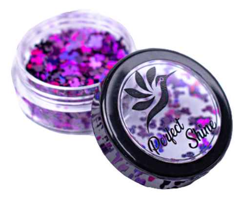 Confeti O Glitter Para Uña Purple Mickey Magickur