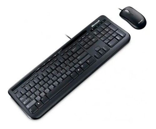 Kit Teclado E Mouse Multimidia Wired 600 Abnt Microsoft Nfe