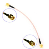 Cable Adaptador 15 Cm Pigtail Sma-m A Sma-m Rg316, 50 Ohm