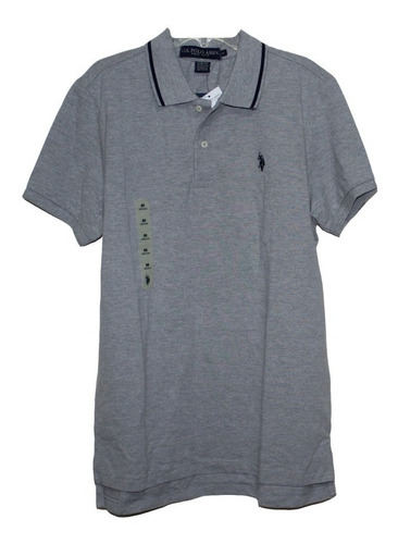 Uspa Polo Gris Hombre Talla M Slim Fit Seminueva