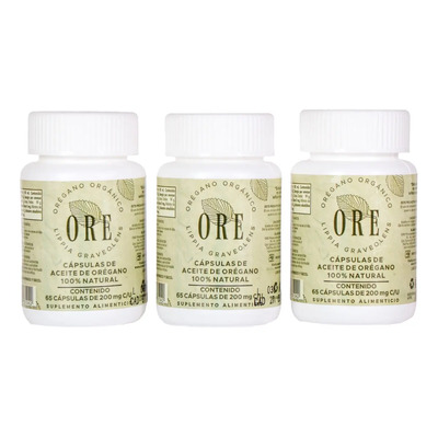 Ore 3 Capsulas De Oregano Ore 65 Capsulas | Meses sin interés