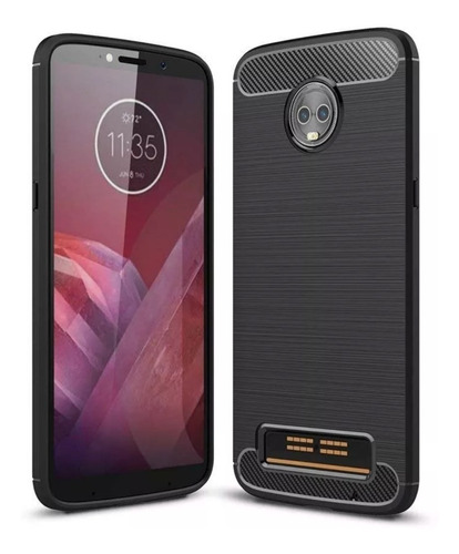 Funda Tpu Rugged Armor Fibra Carbono Motorola Moto Z3 Play