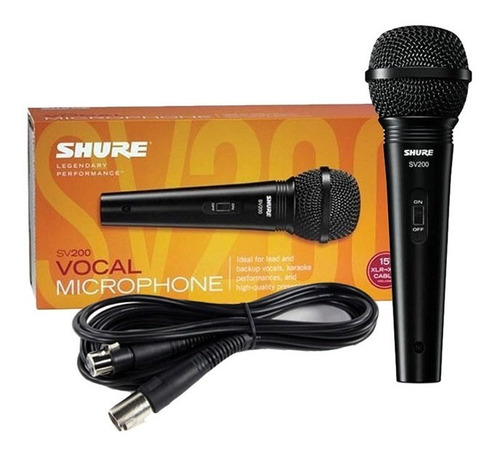 Micrófono Vocal Dinámico + Cable (envio Gratis) Sv200 Shure