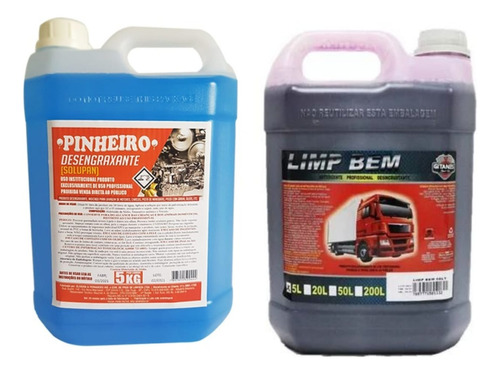 Lava Jato - Kit Solupan Pinheiro 5l + Limpa Baú 5l Gitanes