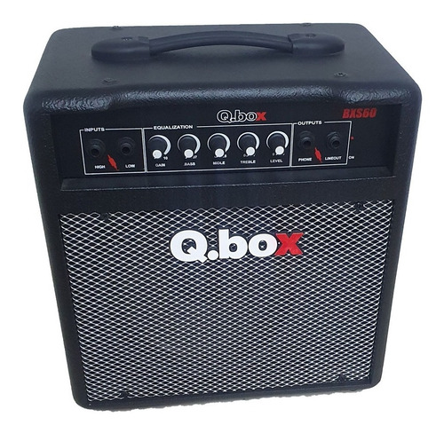 Caixa Amplificador Para Contra Baixo Bxs-60 60w Q.box 