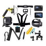 Kit P Gopro Hero 10 9 Black Tripe Estanque Sup Guidao Capa