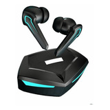 Auricular In-ear Gamer Inalámbrico P30 Negro Con Luz Led