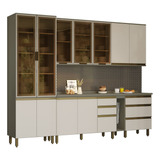 Cozinha Modulada Completa 271cm Connect Duna/cristal - Henn