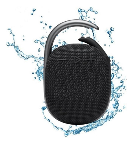 Caixa De Som Bluetooth Resistente À Água C/ Mosquetão Citcic Cor Preto