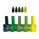 Gama F Miss Cherry Gel Semipermanente 5 Pzs | Verde | 12 Ml 