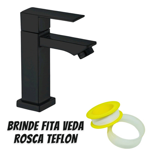 Torneira De Banheiro Lavabo Luxo Metal Cromada 1/4 Volta