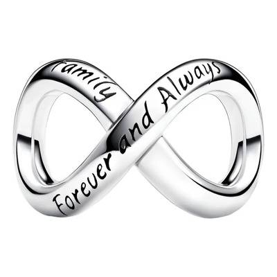 Charm Pandora Encanto Infinito Para Siempre Plata S925 Color Plateado