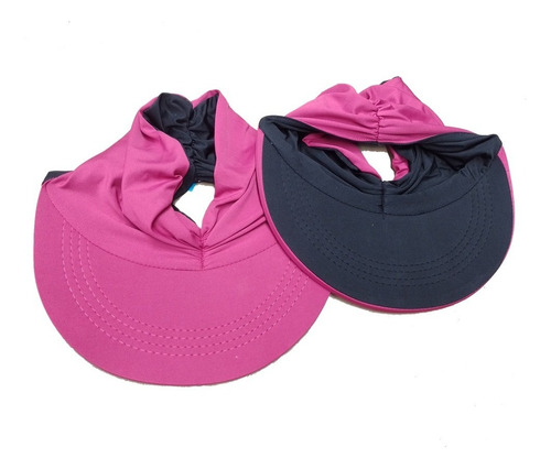 Viseira Dupla Turbante Feminino Praia Uv50+