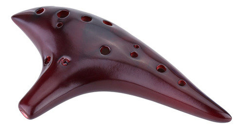 Qualidade 12 Furos Ceramica Ocarina Flauta Alto C