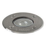 Lámpara De Piso Empotrable Led 2w 18° 2700k Acero Inox Mag