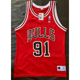 Jersey Dennis Rodman Chicago Bulls Champion De Época