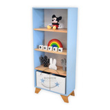 Mueble Organizador Con Cubos,biblioteca Infantil Montessori