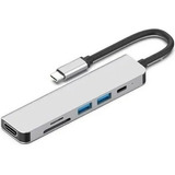 Cabo Adaptador Usb Tipo C Docker Hdmi 4k + Usb 3.0 Dell Xps