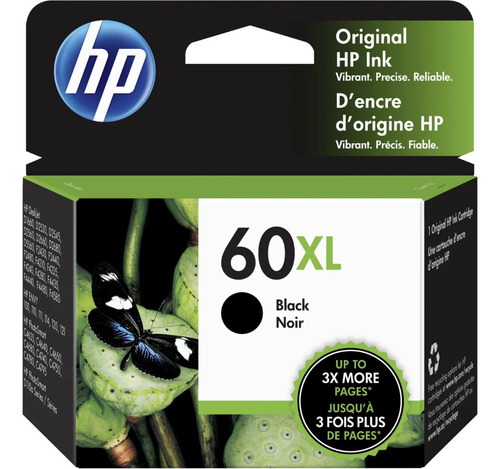 Original Hp Ink Cartucho Impresora Tinta 60xl / 1 Pieza