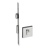 Fechadura Rolete Porta Pivotante Cromada Pado Cilindro 74mm