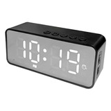 Reloj Despertador Y Parlante Bluetooth Alarma Micro Sd Radio