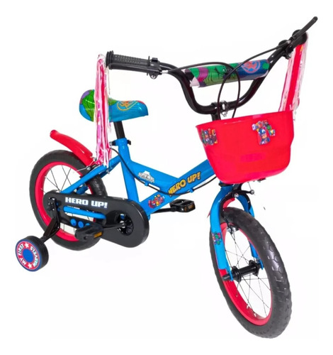 Bicicleta Infantil R 14 Urby Dencar Nena Nene Mi Cielo Azul 