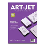 Papel Matelina 220gr Doble Faz X 50 Hojas A4 Art Jet