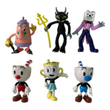 Set 6 Figuras De Acción Cuphead 9-11 Cm Pvc