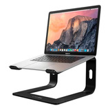 Soporte Base Aluminio Para Mac Macbook Notebook 10 - 16 Color Negro