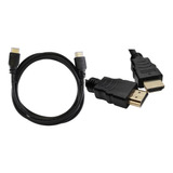 Cable Hdmi Encauchetado 1,5 Metros Negro