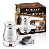 Cafetera Y Tetera Turca En Vidrio 500ml  Sokany 