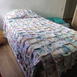 Tendido Para Cama Semidoble O Sencilla En Patchwork