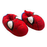 Pantuflas Spiderman Niños Ojos Luminosos En La Oscuridad