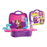 Maleta Pet Shop C/ Cachorrinho E Acessórios 8138 - Divertoys