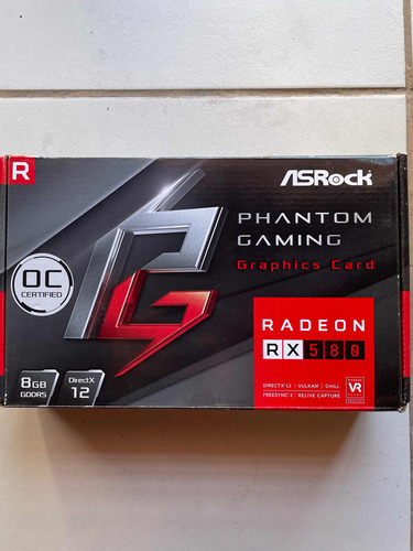 Placa De Video Amd Asrock Phantom Gaming 8gb Radeon Rx 580