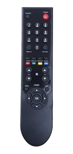 Control Remoto Para Tv Challenger Baterias Aaa + Funda 